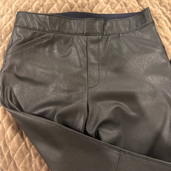 SPANX Faux Leather Flare Leg Pull-On Pants Size Large - Picture 7 of 8